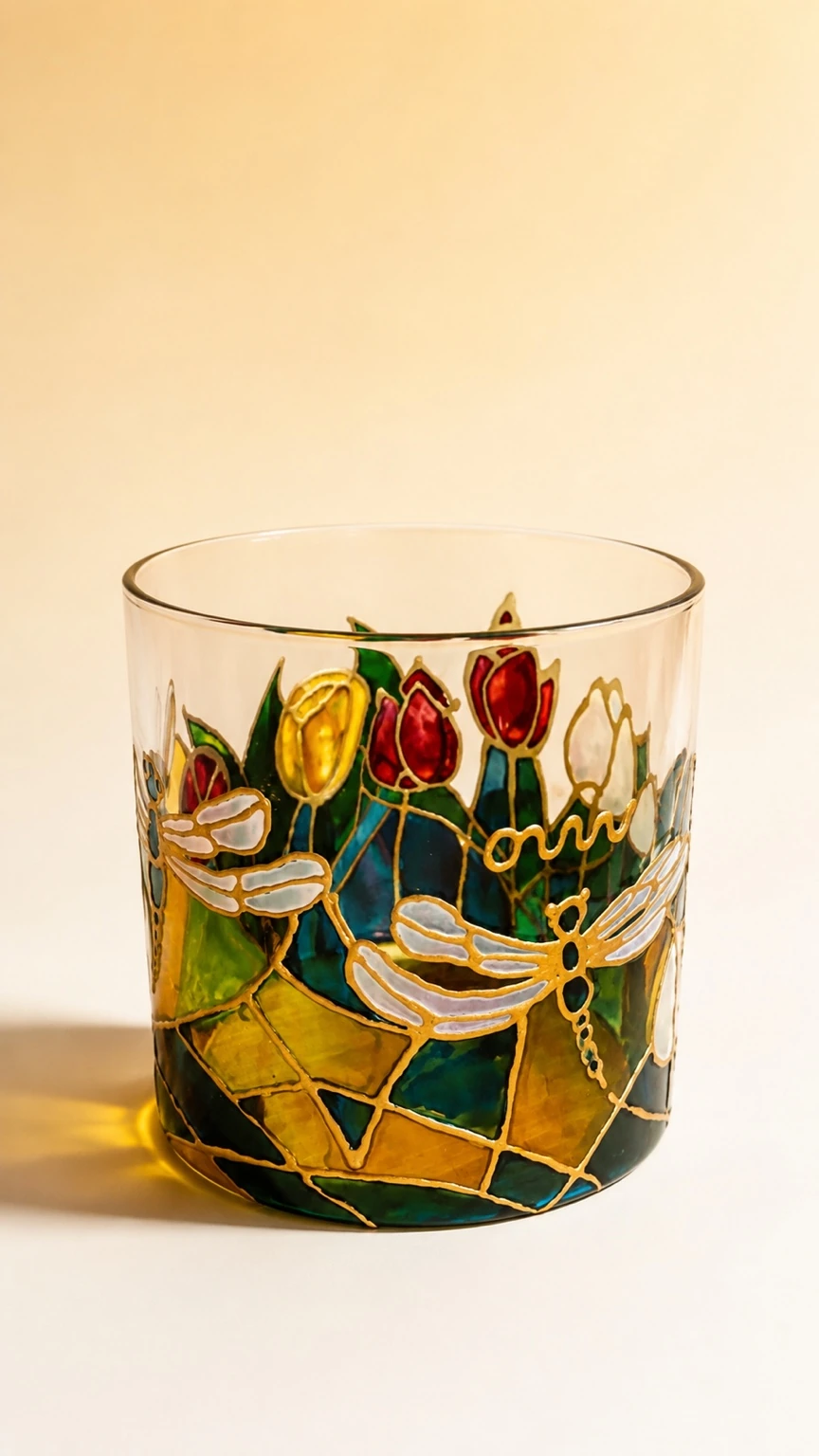 Dragonflies & Tulips — view 2