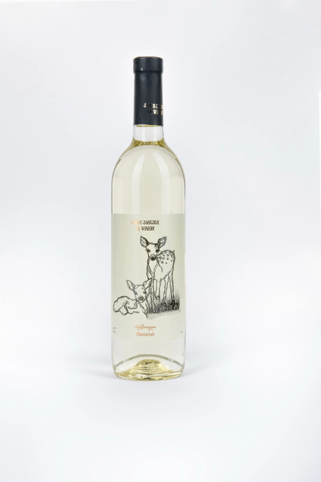 Nukriani illustration applied to a GK Winery bottle